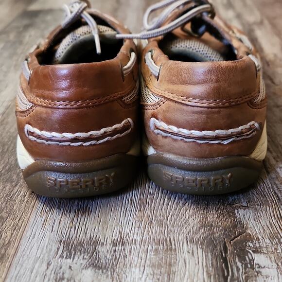 Sperry Top Sider Tan Leather Loafers Size 8.5M - Picture 5 of 8